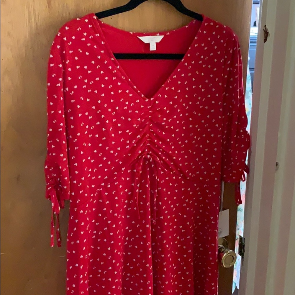 LC Lauren Conrad Red Heart Dress